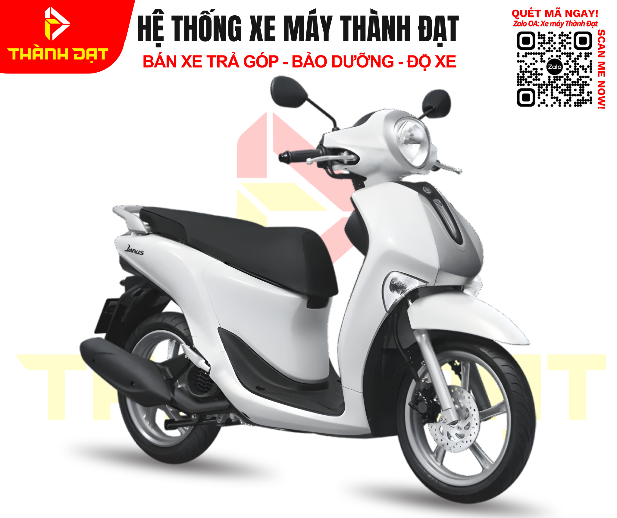 TVS Dazz 110 trắng hồng